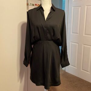 Express | Portofino Dress Black Long Sleeve Size Medium